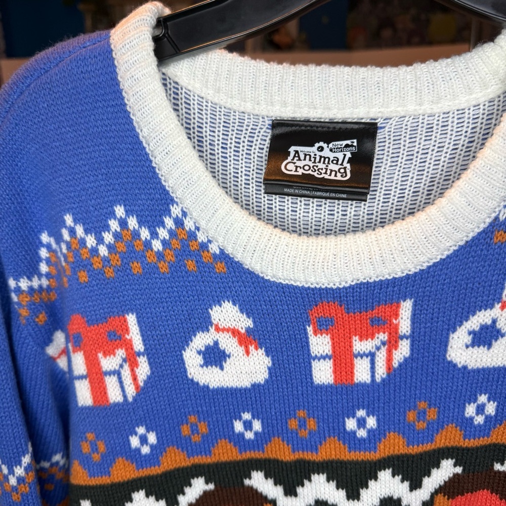 Geeknet Animal Crossing Tom Nook Holiday Ugly Sweater Size:2X - Picture 3 of 6